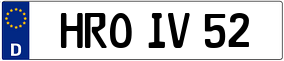 Trailer License Plate